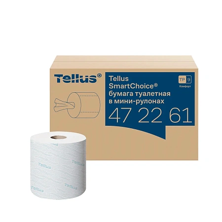 Фото №2 - ТОРК: Tellus Бумага туалетная Т9 СмартВан Комфорт мини ЦВ 2сл 118,15м/13,2 белая