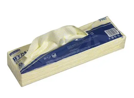 Kimberly-Clark: Салфетки Вайпол Х80 1сл 41,6х34,4см желтые /пач.=25 шт.