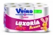 Превью №1 - Бумага туалетная: 3сл 17м целлюлоза Арома Малина цвет белый с красным тиснением ВЕЙРО /пач.=12 шт.