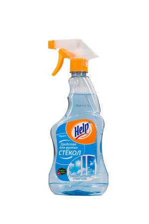 Фото №1 - Чистящее средство: ХЭЛП 500мл для стекол (триггер) с нашат. спиртом