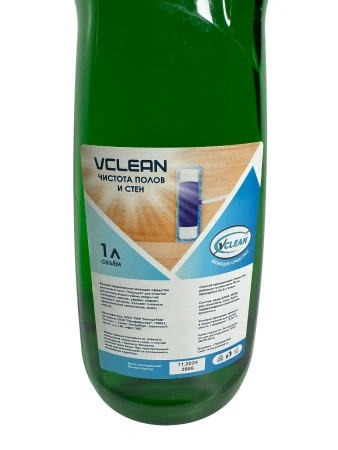 Чистящее средство: Vclean чистота полов и стен 1л пуш-пул