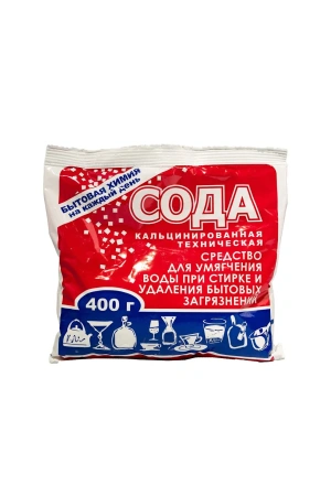 Химпродукция: Сода 400г кальцинированная п/э пакет