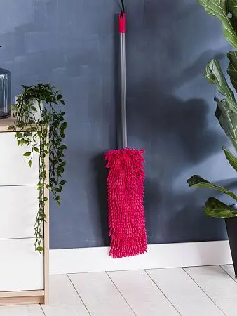Фото №13 - Хозяйственный инвентарь: Швабра YORK Сальса с плоским МОПом микрофибра , телескопический черенок 130 см, еврорезьба