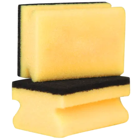 Фото №1 - Губки,скрабы: для посуды Скандик Тек 9.5х7х4.5 черный абразив /пач.=10 шт.