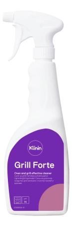 Фото №1 - Klinin: Гриль Форте 750мл сильнощелочное средство для грилей, печей, духовок