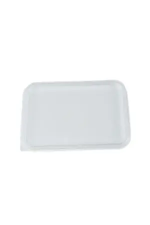 Фото №1 - Одноразовая продукция: Крышка к контейнеру 179х132мм прямоугольная Д-Полимер /пач.=50 шт.