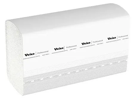 Фото №6 - VEIRO: Полотенца бумажные W 2сл 150л 32х21,6см Comfort белые