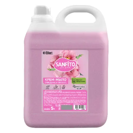 Фото №1 - Effect: САНФИТО 5л жидкое крем-мыло Цветочный микс