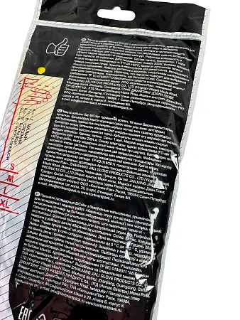 Фото №8 - Перчатки: резиновые латексные BiColor L с хлопковым напылением сине-желтые