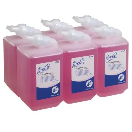 Kimberly-Clark: Мыло Скотт 1л пенное для ежедневного использования розовое