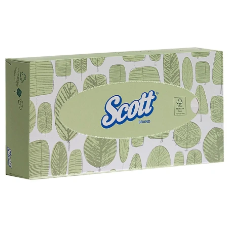 Kimberly-Clark: Салфетки Клинекс 2сл 100л для лица белые