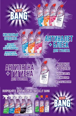 Фото №3 - Чистящее средство: СИЛЛИТ БЭНГ 450мл АНТИНАЛЁТ для унитазов