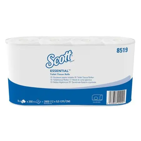 Kimberly-Clark: Бумага туалетная Скотт 2сл 42м белая /пач.=8 шт.