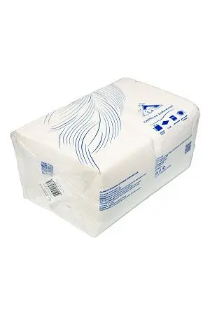 Фото №9 - Бумажные салфетки: столовые 1сл 400листов 24х24 Big Pack ROSHY белые