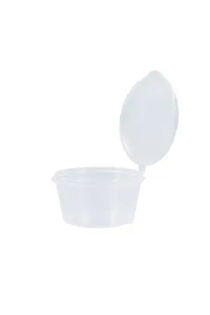 Одноразовая продукция: Соусник 80мл с крышкой /пач.=80 шт.