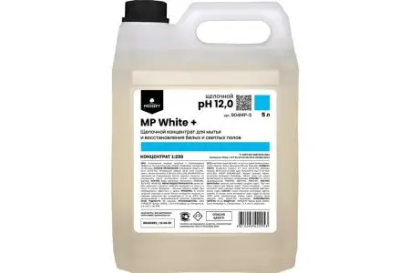 Фото №1 - Чистящее средство: MP White+,/Multipower White 5л для мытья светлых полов с отбеливающим эфф.