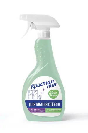 Чистящее средство: КРИСТАЛЛИН 500мл для стекол Тропический бриз триггер