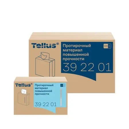 ТОРК: Tellus Материал протирочный нетканый WM5 Комфорт 1сл 100л 22,5х41см повышенной прочности белый