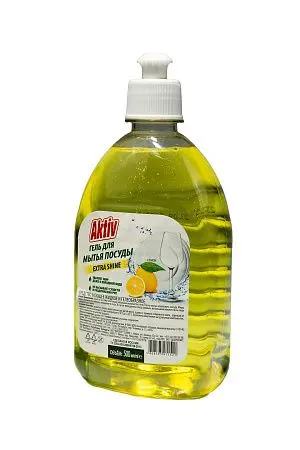 Фото №5 - Моющее средство: Актив 500мл гель Лимон пуш-пул