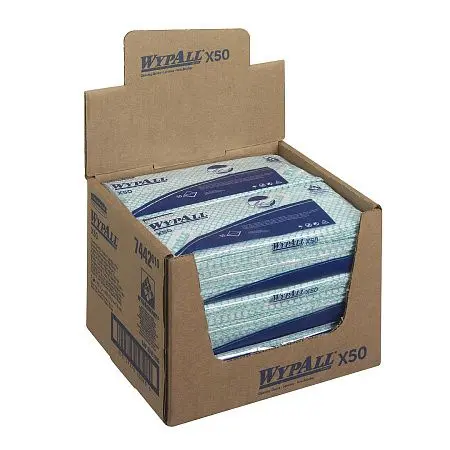 Фото №4 - Kimberly-Clark: Салфетки Вайпол Х50 1сл 41,6х24,5см зеленые /пач.=50 шт.