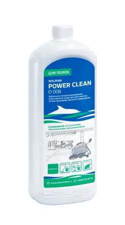Фото №1 - Dolphin: Пауэр Клин 1л щелочное средство для чистки полов