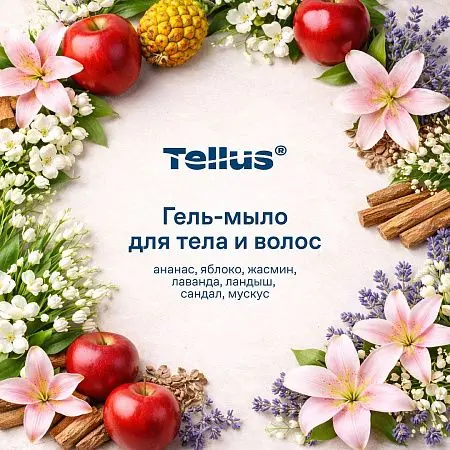 Фото №22 - ТОРК: Tellus Мыло SC1 1л гель для тела и волос Премиум светло-голубое