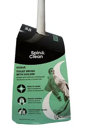 Фото №2 - Хозяйственный инвентарь: Ерш унитазный с подставкой пластик(комплект) SVIP Vogue белый