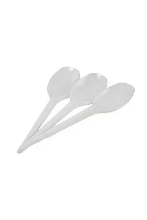 Фото №2 - Одноразовая продукция: Ложка столовая 165мм белая /пач.=100 шт.