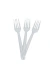 Превью №1 - Одноразовая продукция: Вилка столовая 180мм прозрачная /пач.=50 шт.
