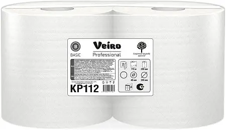 Фото №7 - VEIRO: Полотенца бумажные ЦВ 2сл 172м Basic (ультрапрочные) макулатура цвет натуральный