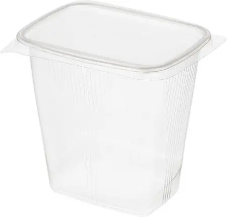 Одноразовая продукция: Контейнер 500мл 108х82х101мм прям. без крышки ПП Спк-108-500 (И) прозрачный Полиэр /пач.=1000 шт.