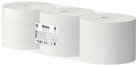 Фото №3 - VEIRO: Бумага туалетная 1сл 450м/9,4 Basic натуральный