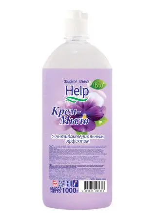 Фото №1 - Мыло жидкое: ХЭЛП 1000г крем-мыло в ассортименте