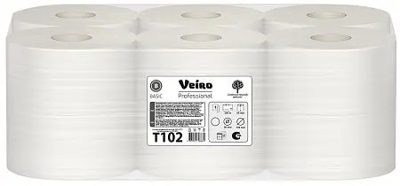Фото №4 - VEIRO: Бумага туалетная 1сл 200м/9,2 Basic натуральный