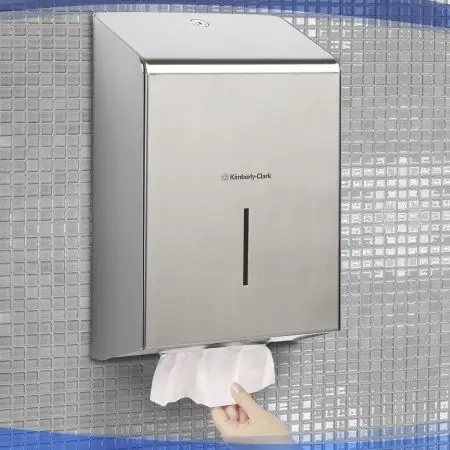Kimberly-Clark: Диспенсер КК для полотенец в пачках нержавеющая сталь