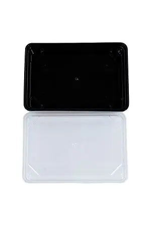 Фото №4 - Одноразовая продукция: Крышка к контейнеру для суши 700мл 123х47мм прозрачная /пач.=450 шт.