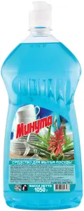 Моющее средство: МИНУТА 1050г для посуды Антибактериальное с алоэ