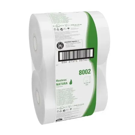 Kimberly-Clark: Бумага туалетная Хостесс Джамбо 1сл 525м/9,0 неотбеленая