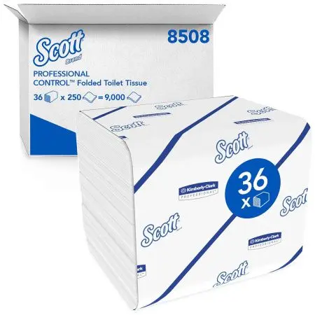 Kimberly-Clark: Бумага туалетная Скотт V 2сл 250л белая