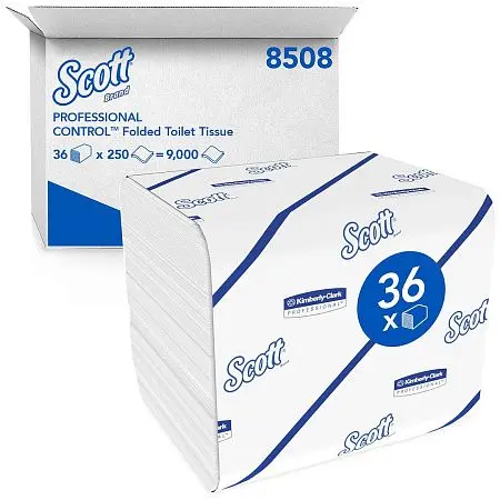 Фото №3 - Kimberly-Clark: Бумага туалетная Скотт V 2сл 250л белая