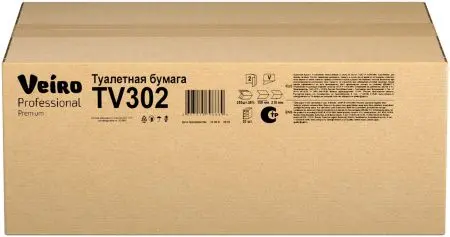 VEIRO: Бумага туалетная V 2сл 250л Premium белый