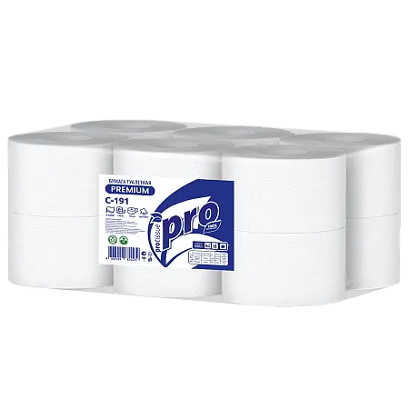 Фото №2 - Вик: Бумага туалетная 2сл 170м целлюлоза 100% белая PROtissue