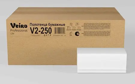 Фото №4 - Вик: Полотенца бумажные V 1сл 250л 21х21,6см белые СЫКТЫВКАР Lite