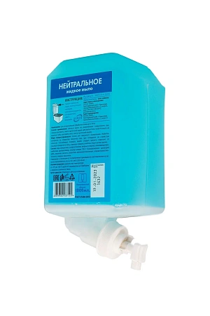 Фото №4 - Кеман: Мыло жидкое 1000 мл Aquarius нейтральное в картридже синее