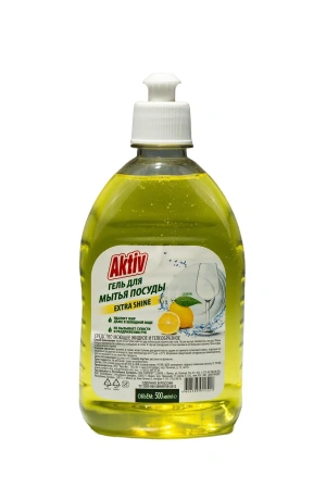 Фото №1 - Моющее средство: Актив 500мл гель Лимон пуш-пул