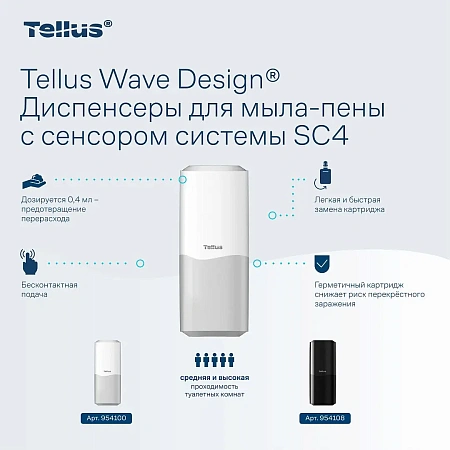 Фото №17 - ТОРК: Tellus Мыло SC4 пена 1л Премиум Ультрамягкое прозрачное