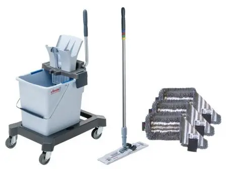 Фото №1 - Vileda: Промонабор №3 Необходимый минимум с УльтраСпид Про серо-голубой