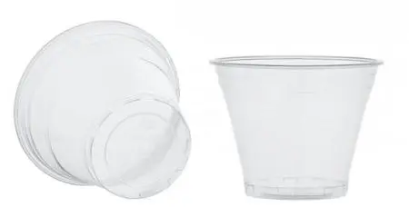 Одноразовая продукция: Стакан 200мл пластиковый ПЭТ шейкер прозрачный /пач.=50 шт.