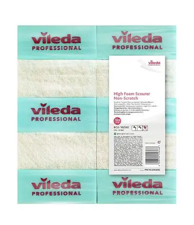 Фото №4 - Vileda: Губка 7х15см мягкая (бел.абразив) зеленый