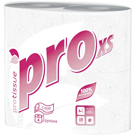 Фото №2 - Бумага туалетная: 2сл 18м целлюлоза цвет белый PROtissue /пач.=4 шт.
